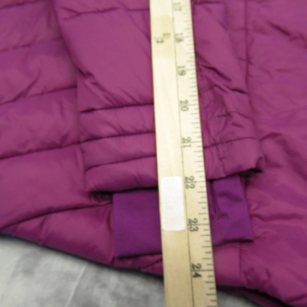 Spyder Jacket Kids Large Purple Insulated Thumbholes Hooded Quilted Puffer‎